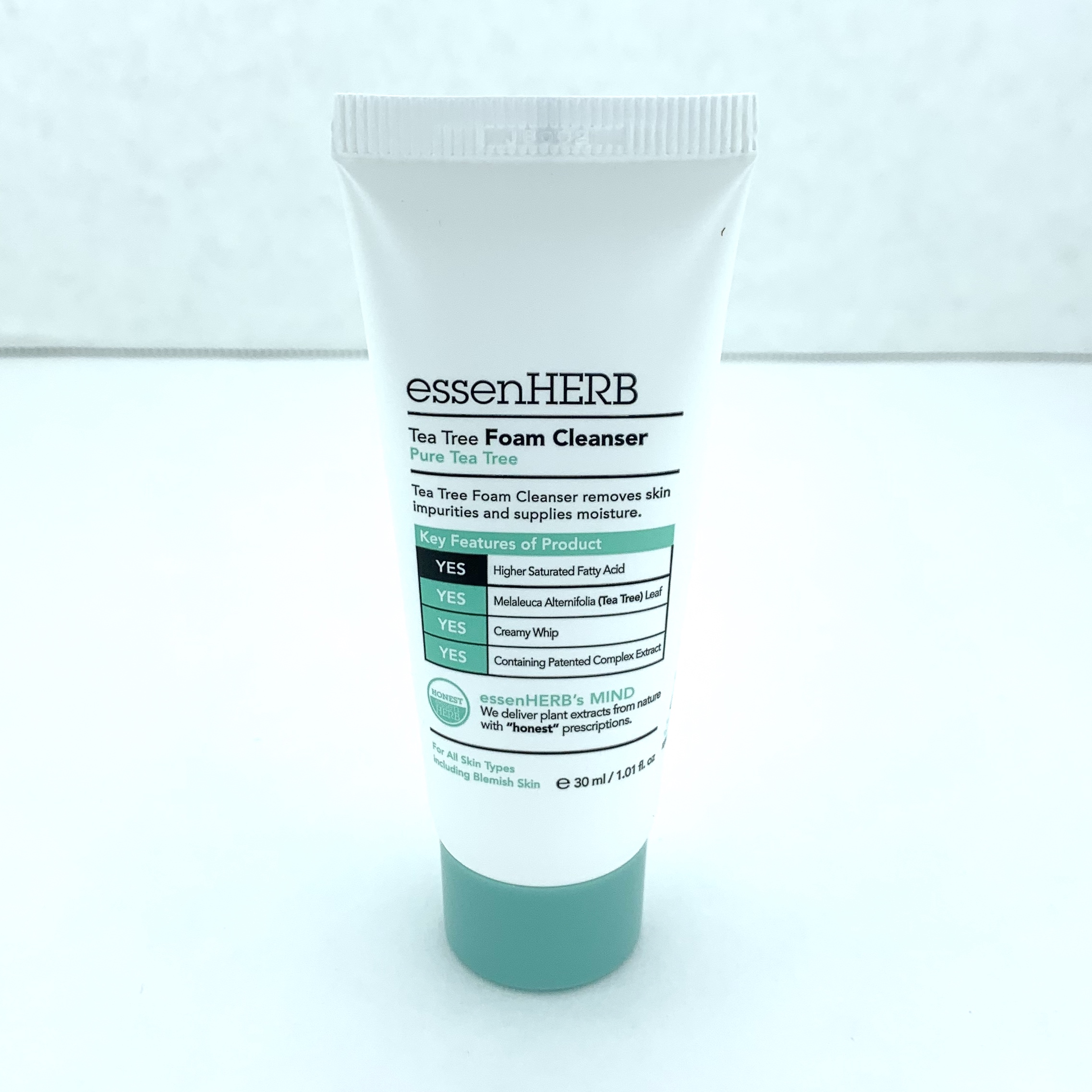 essenHERB Tea Tree Foam Cleanser Front for Ipsy Glam Bag June 2020