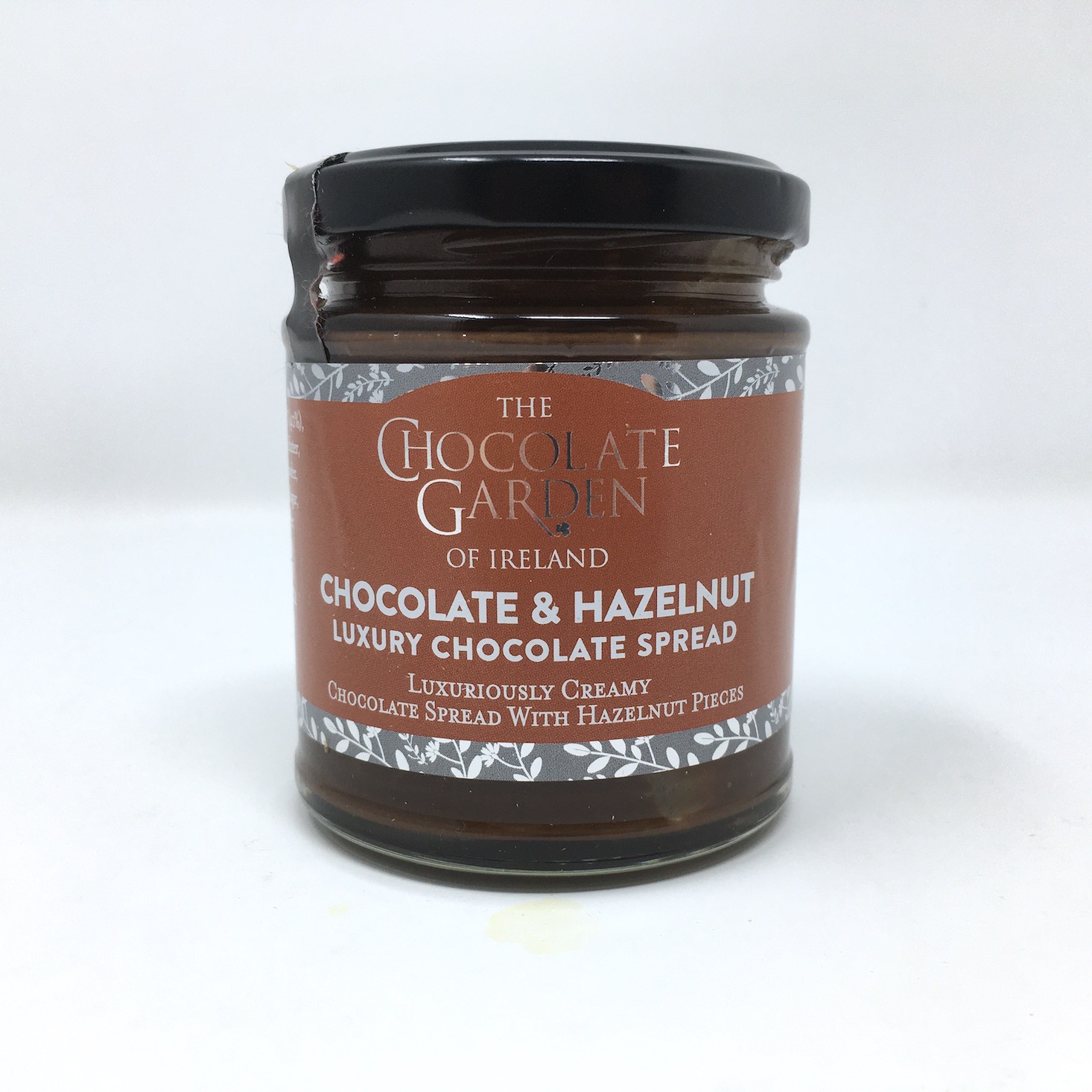 chocolate garden of ireland chocolate hazelnut spread jar front
