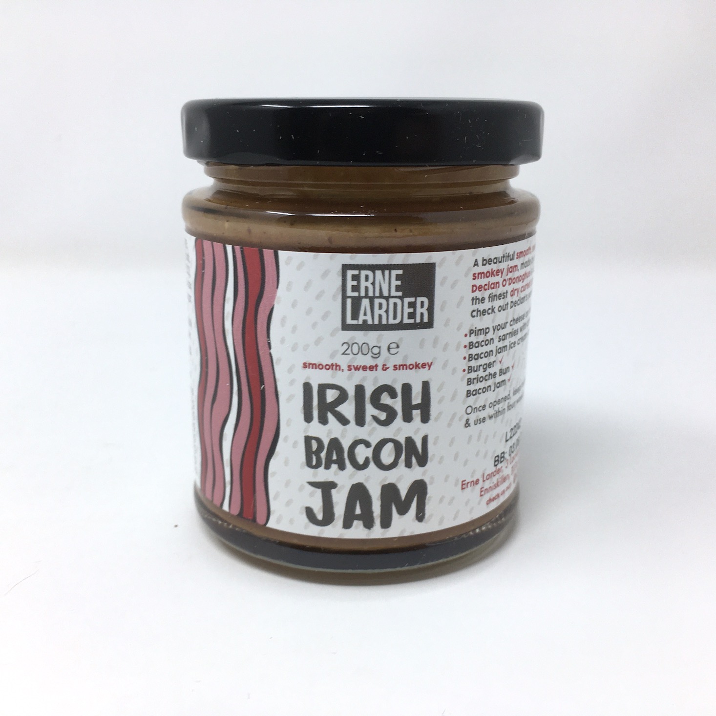 erne larder irish bacon jam jar front