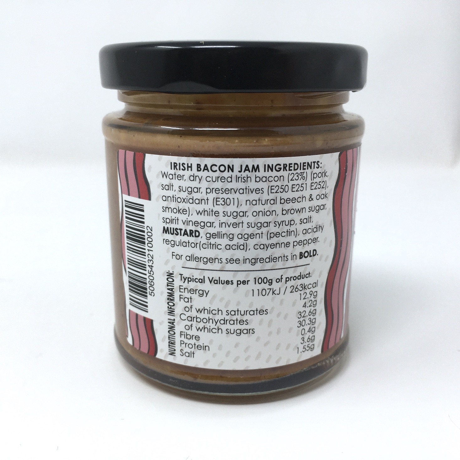 erne larder irish bacon jam jar nutritional info and ingredients