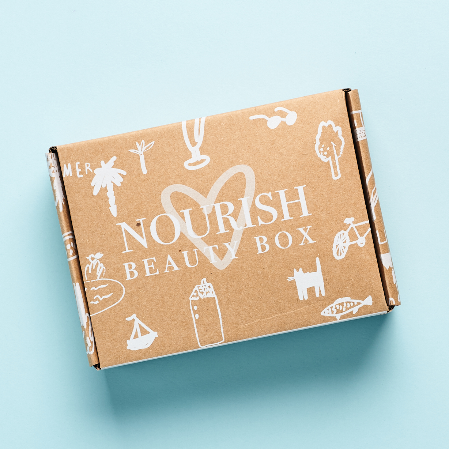 Box for Nourish Beauty Box July 2020