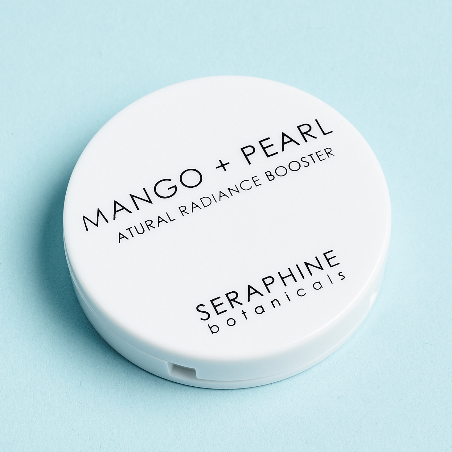 Seraphine Botanicals Mango + Pearl Natural Radiance Booster Front for Nourish Beauty Box July 2020
