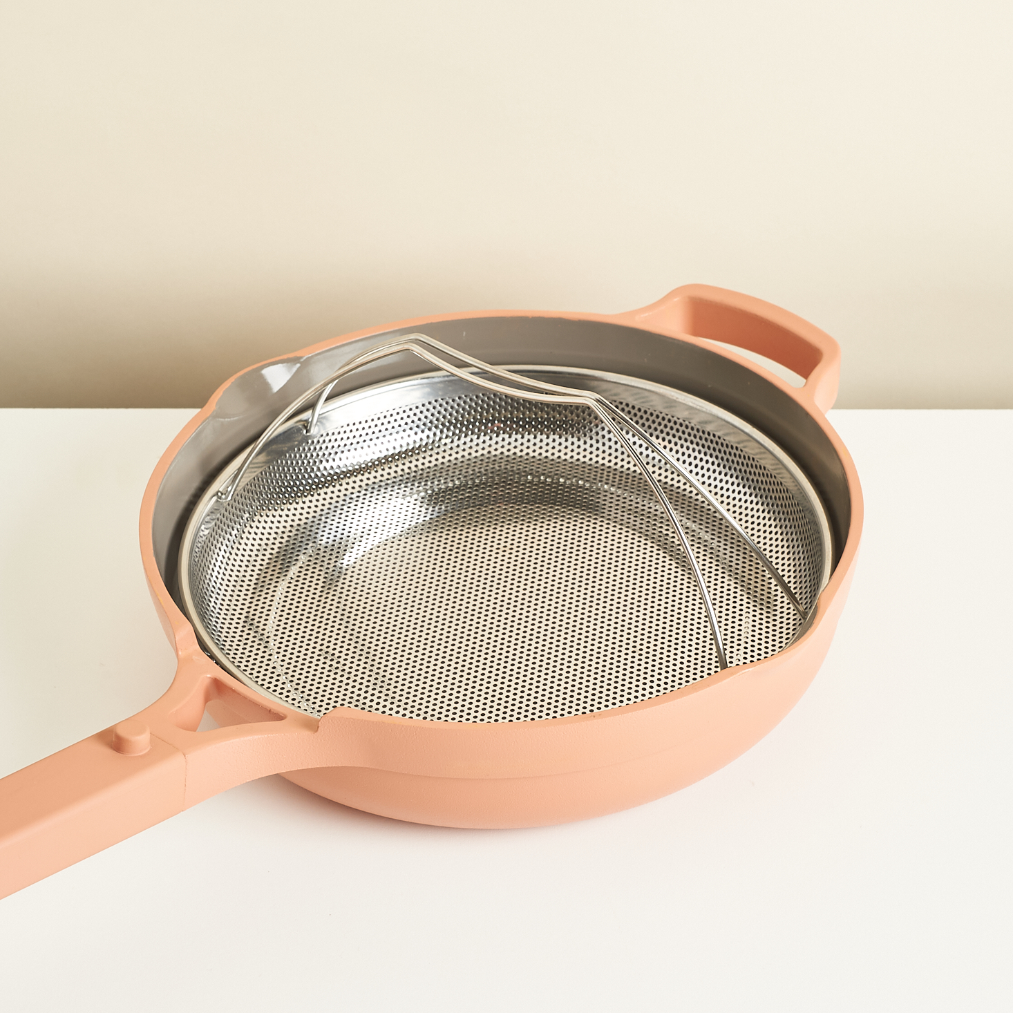 Our Place Always Pan Steamer Basket in Pan Detail