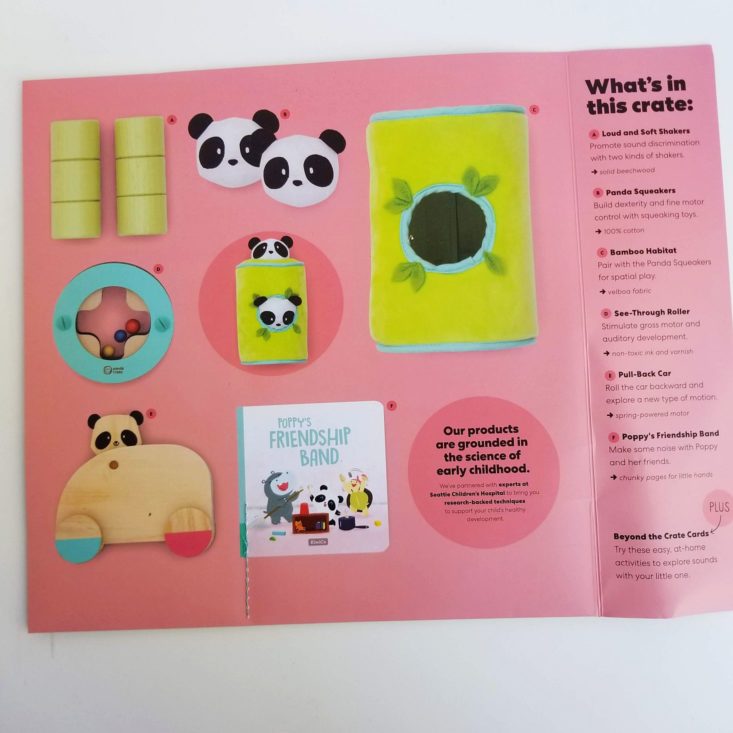 Panda Crate Listen With Me product sheet