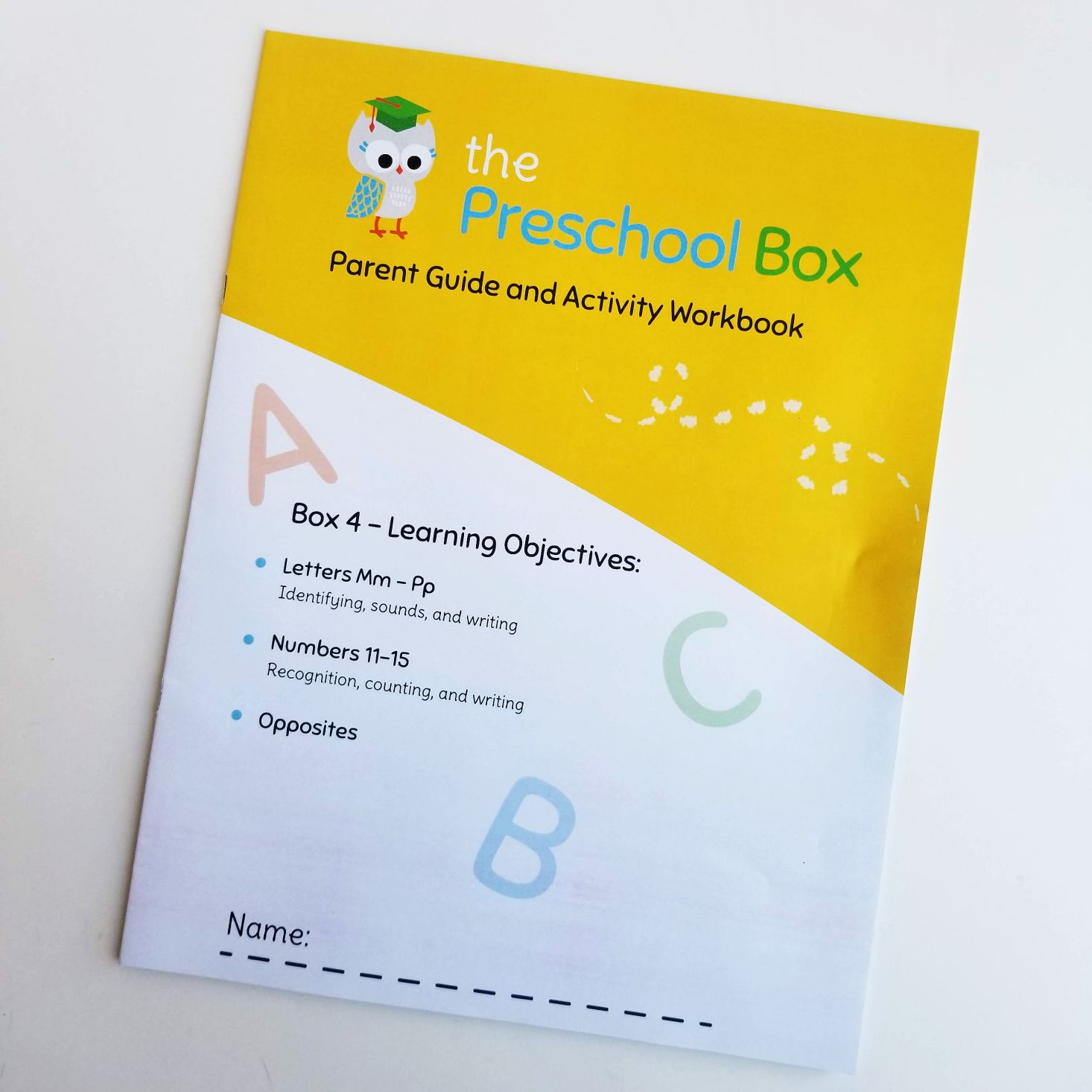 Preschool Box May 2020 workbook cover