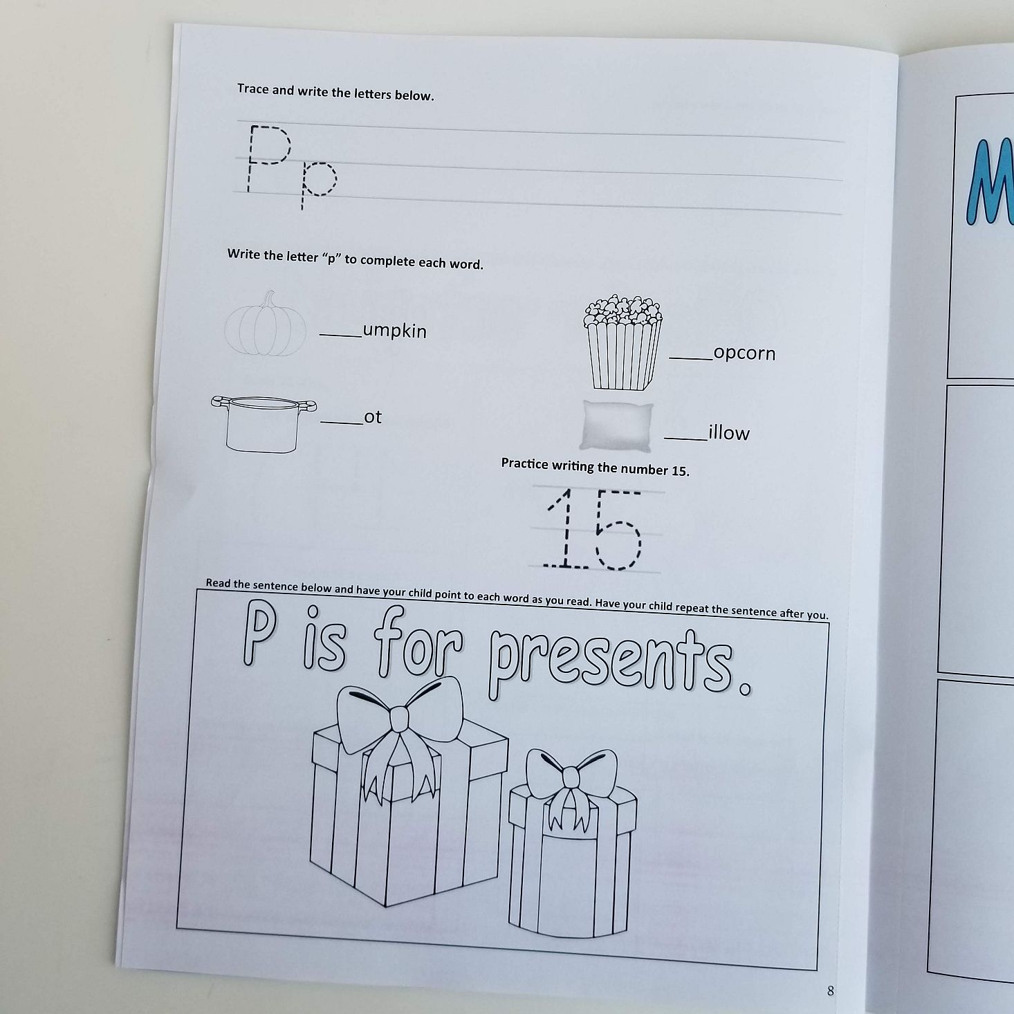 Preschool Box May 2020 Workbook page P