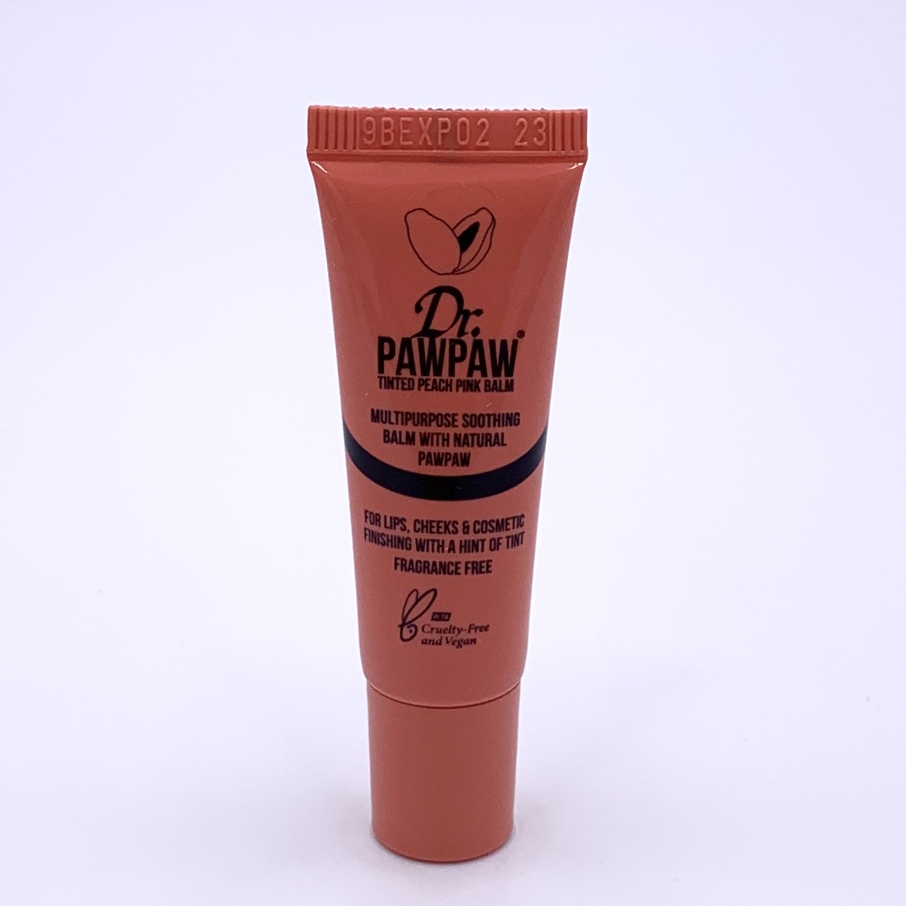 Dr. Pawpaw Tinted Peach Pink Balm Front for Birchbox July 2020