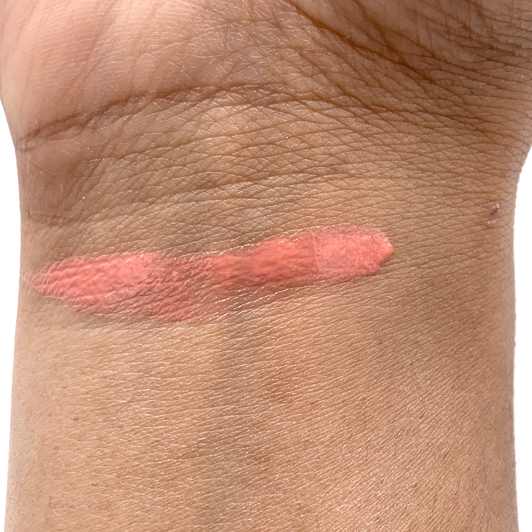 Dr. Pawpaw Tinted Peach Pink Balm Swatch for Birchbox July 2020