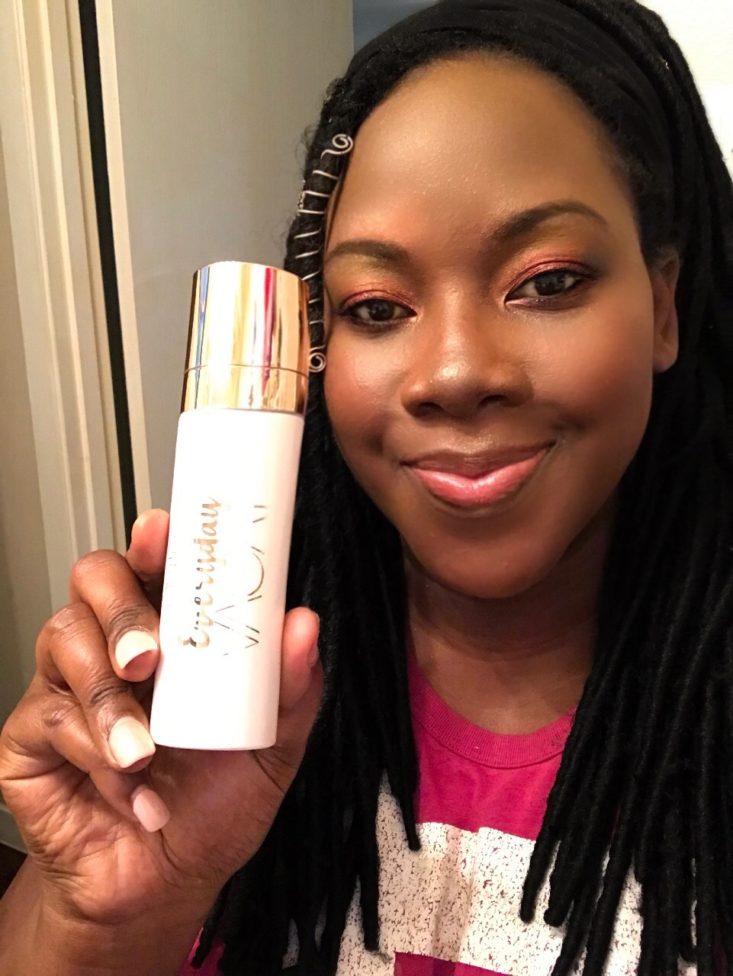 Boxycharm Tutorial July 2020 _ Holding Up The Vacant Coconut Setting Spray Bottle