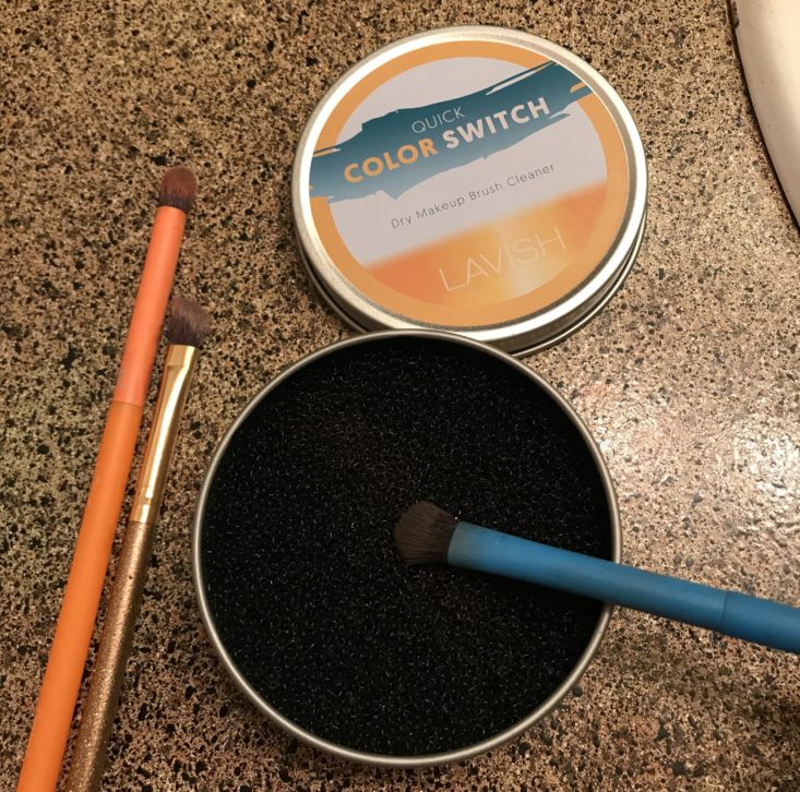 Boxycharm Tutorial July 2020 _ The Color Switch With Blue Brush Sitting On Top