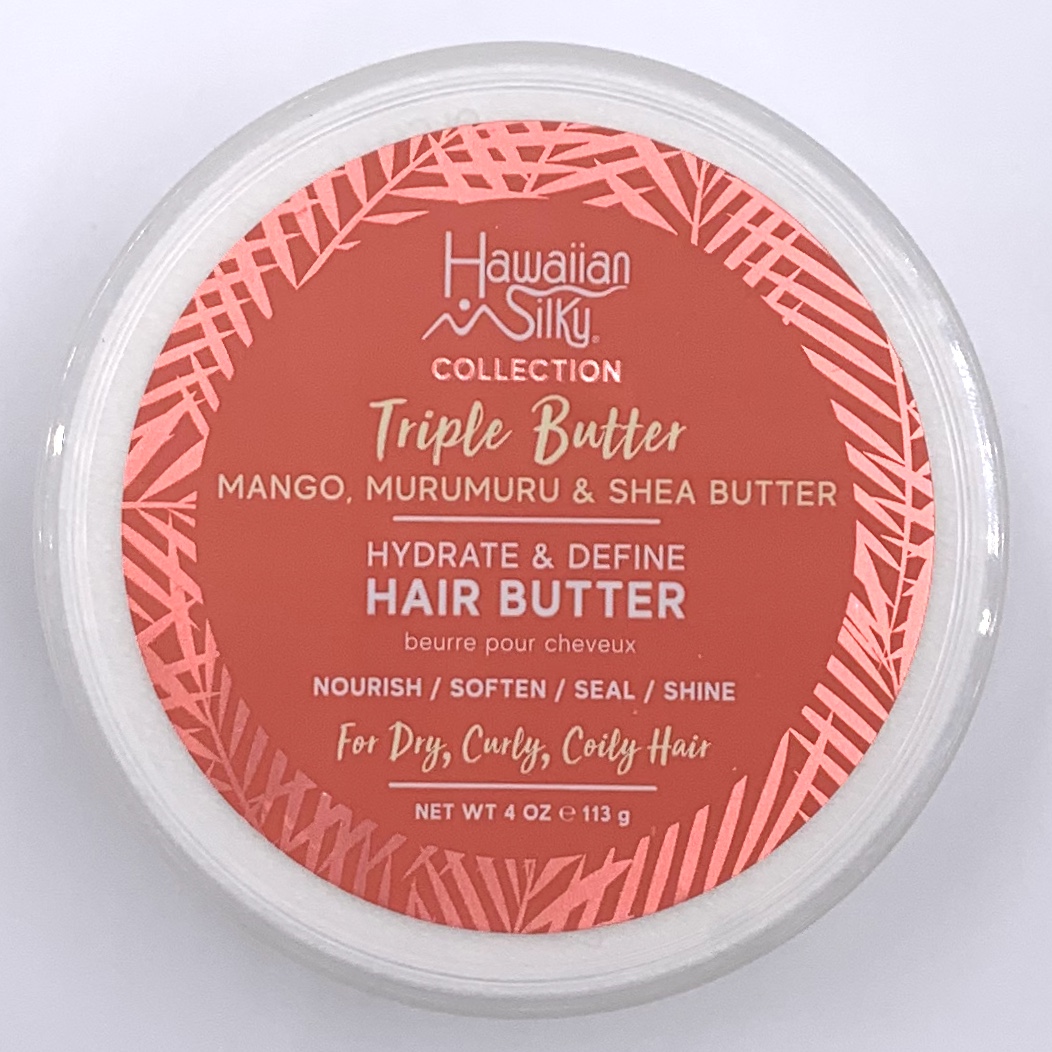 Hawaiian Silky Collection Triple Butter Hair Butter Front for Cocotique July 2020