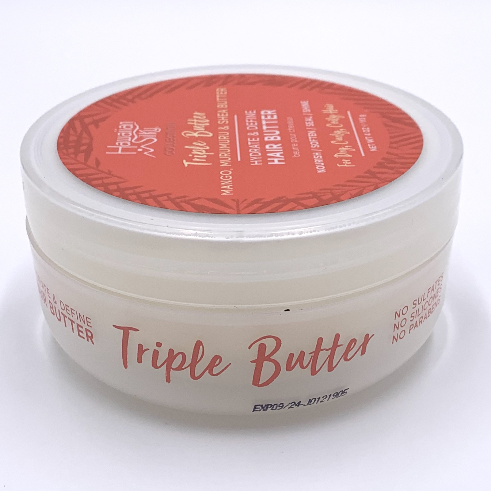 Hawaiian Silky Collection Triple Butter Hair Butter Side for Cocotique July 2020