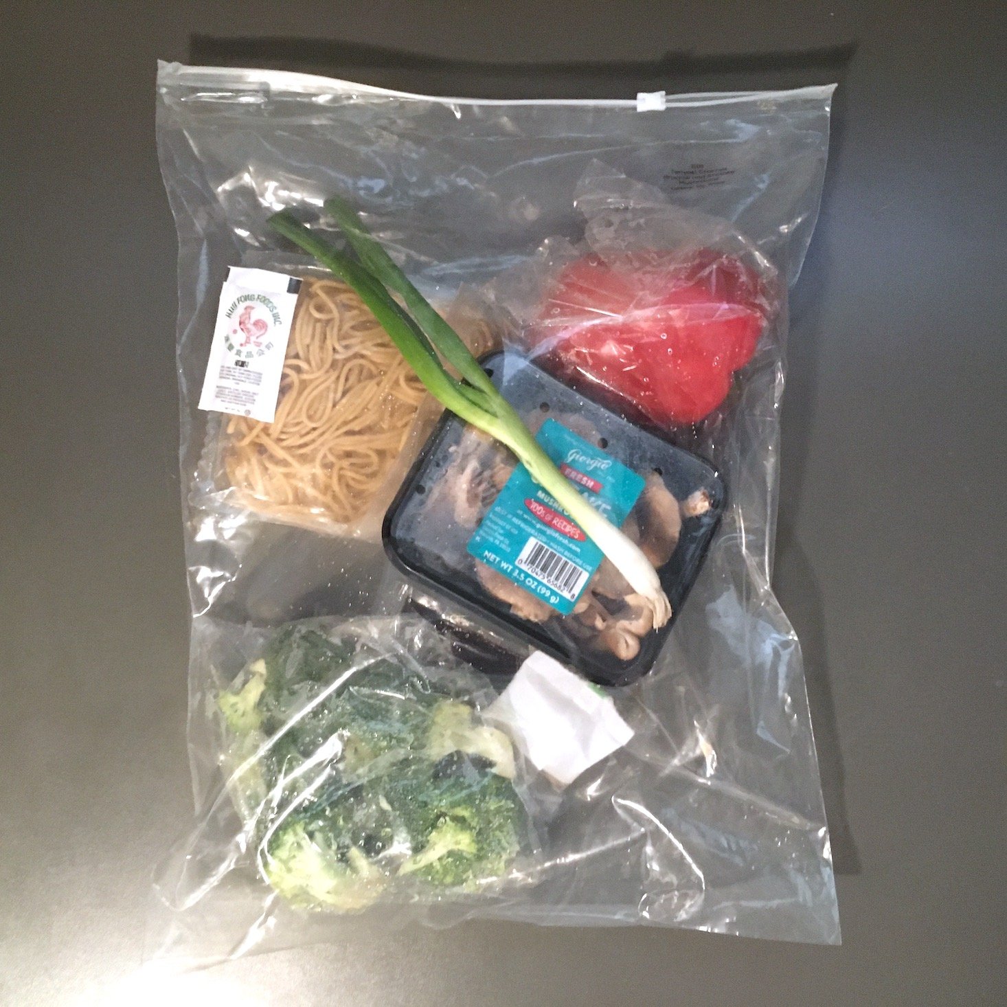 teriyaki noodle recipe ingredients bag