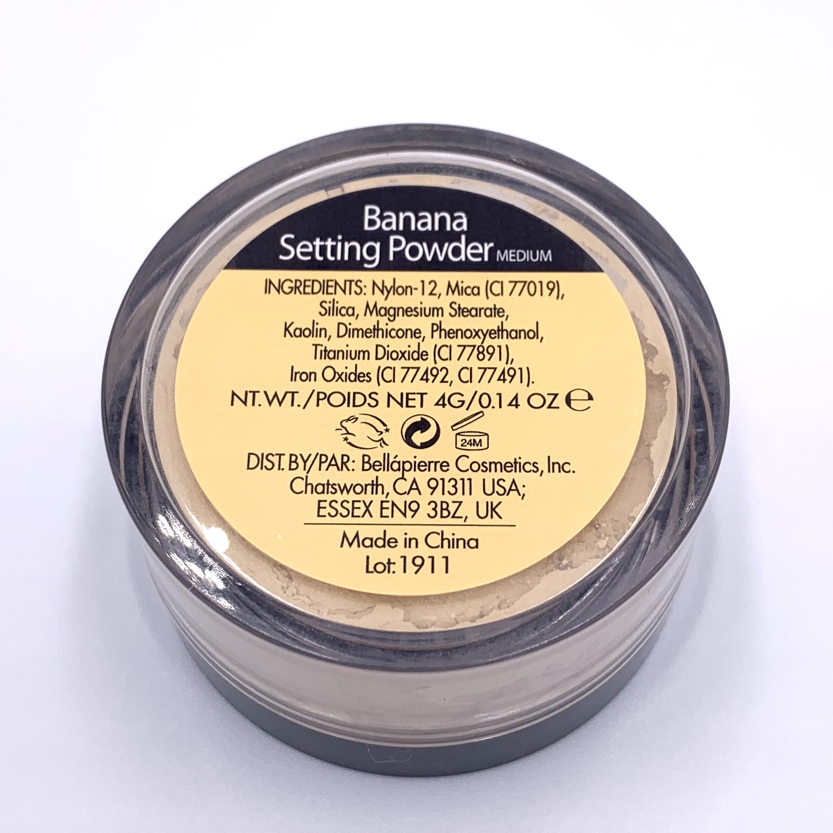 Bellápierre Cosmetics Banana Setting Powder Back for Ipsy Glam Bag July 2020