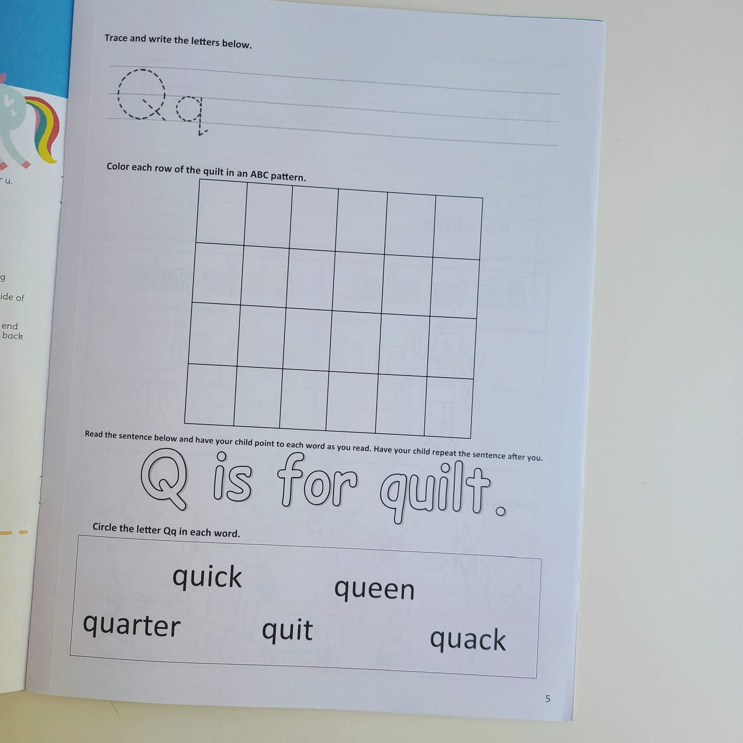 Preschool Box June 2020 workbook page 1