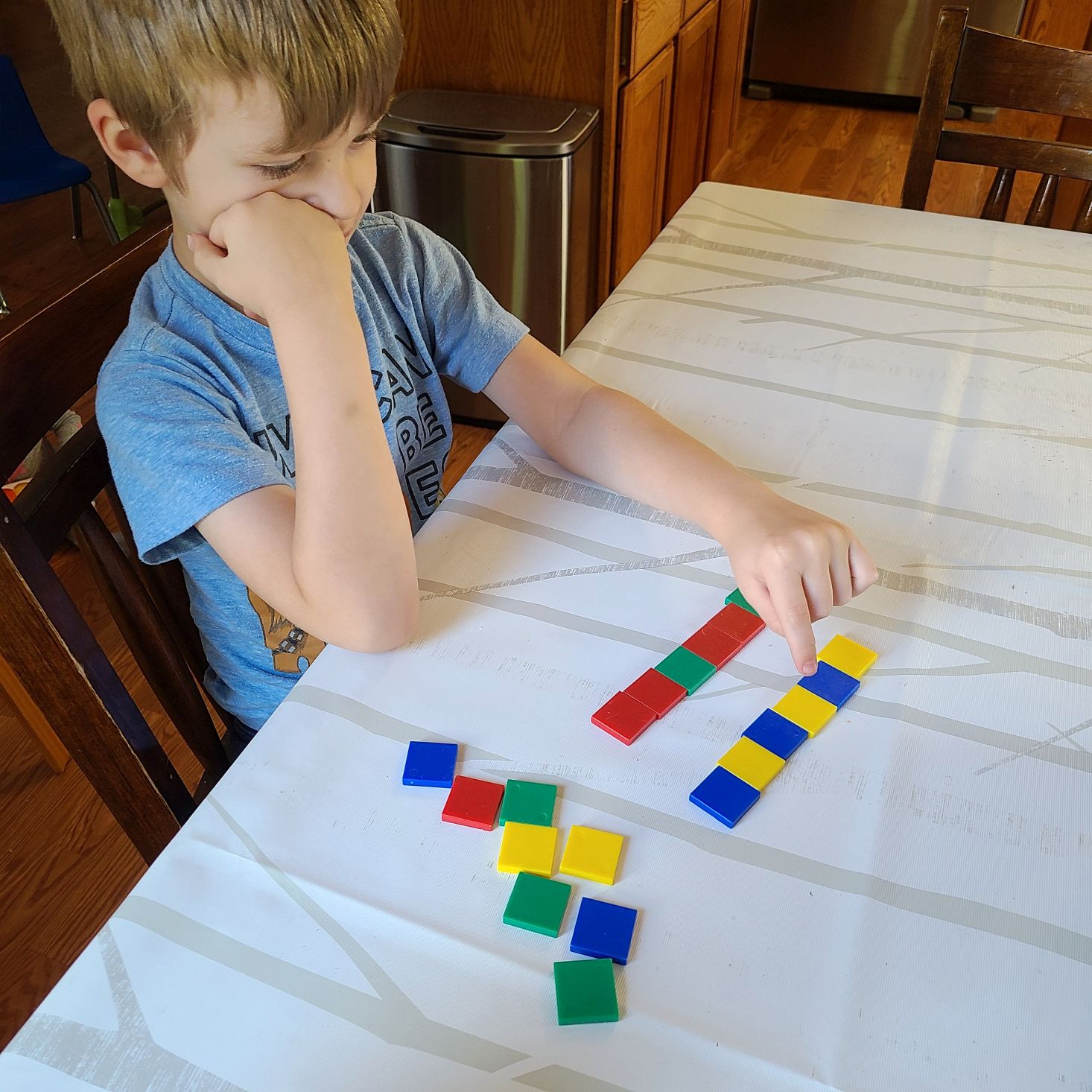 Preschool Box June 2020 pattern blocks activity