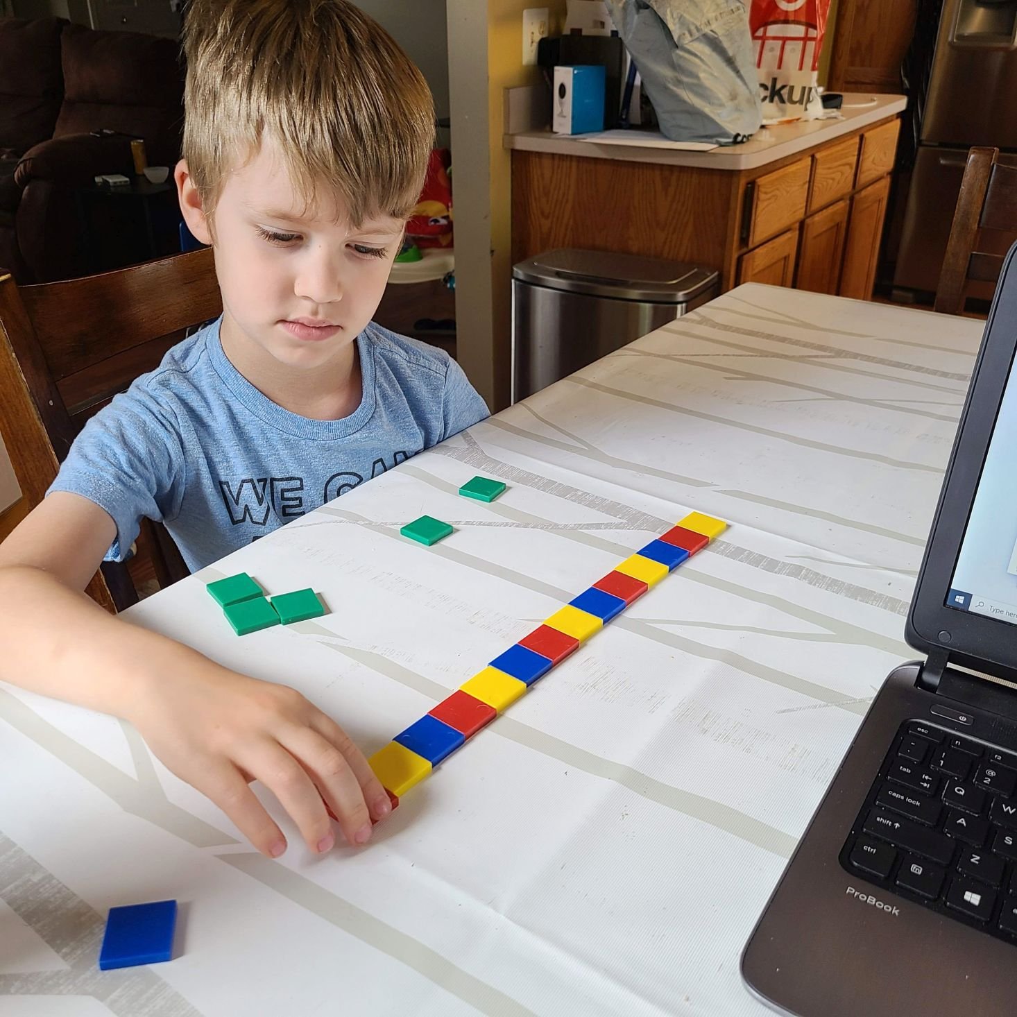 Preschool Box June 2020 pattern blocks activity 2