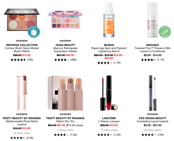 Sephora 4th of July Sale Up To 50 Off! MSA