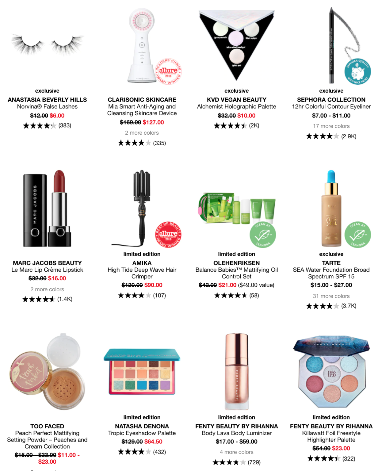 Sephora 4th of July Sale Up To 50 Off! MSA