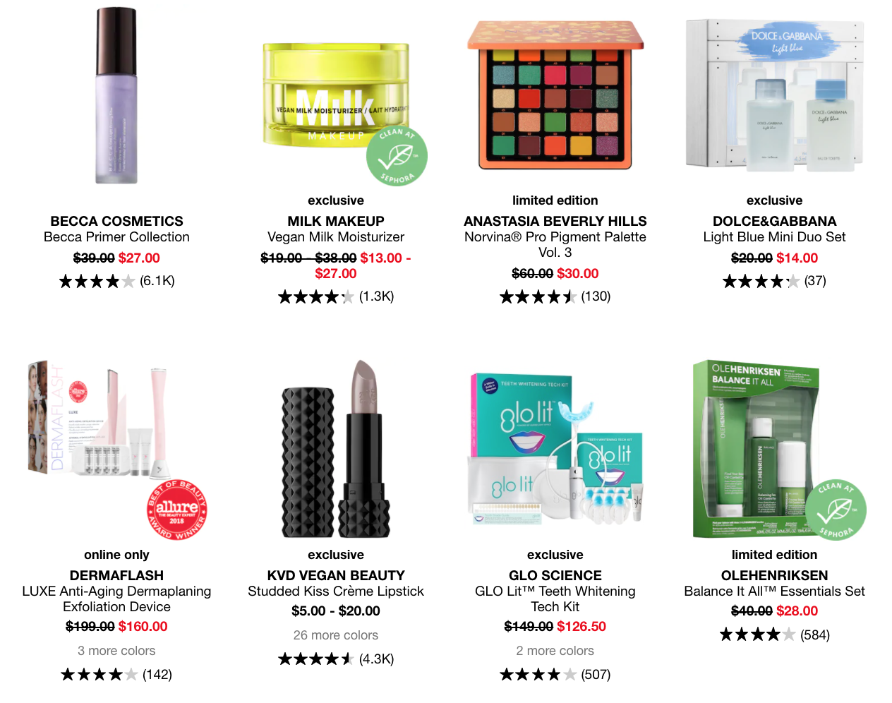 Sephora 4th of July Sale Up To 50 Off! MSA