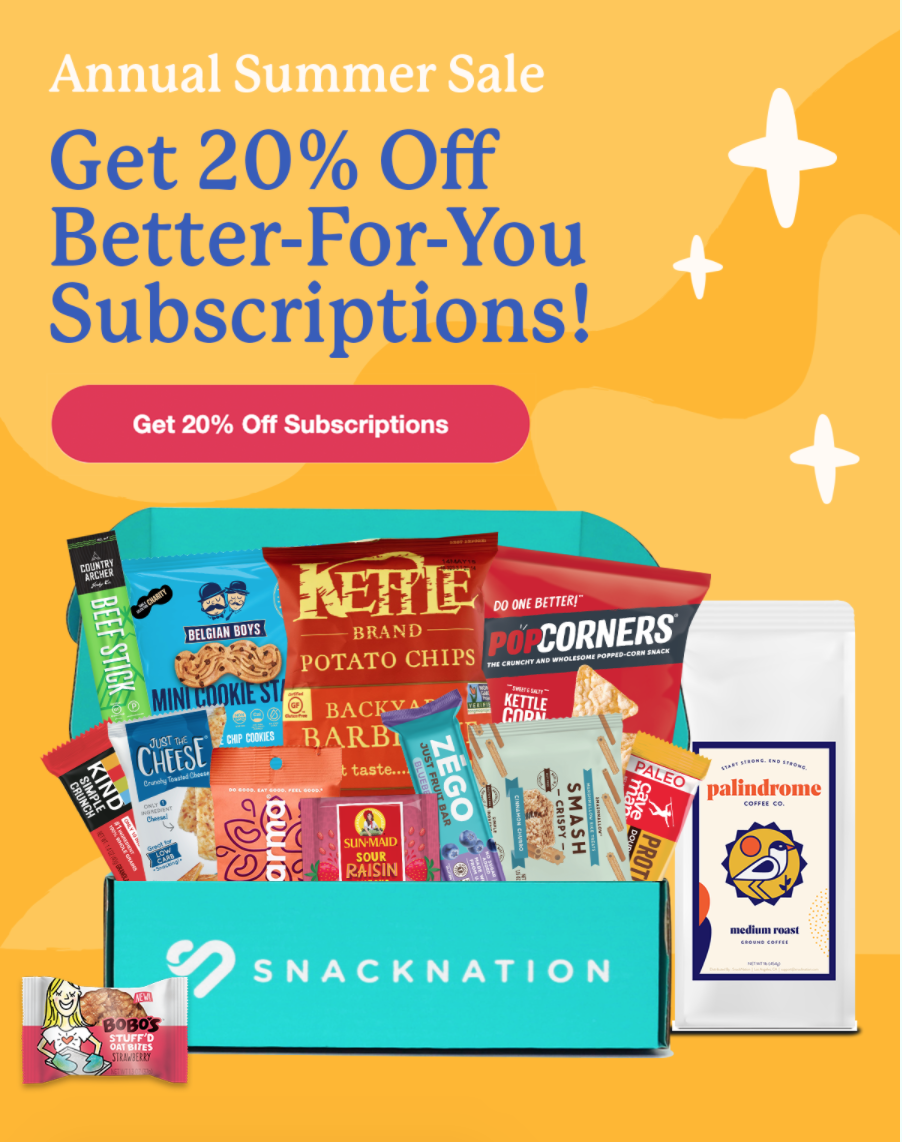 SnackNation Deal – 20% Off Subscriptions!