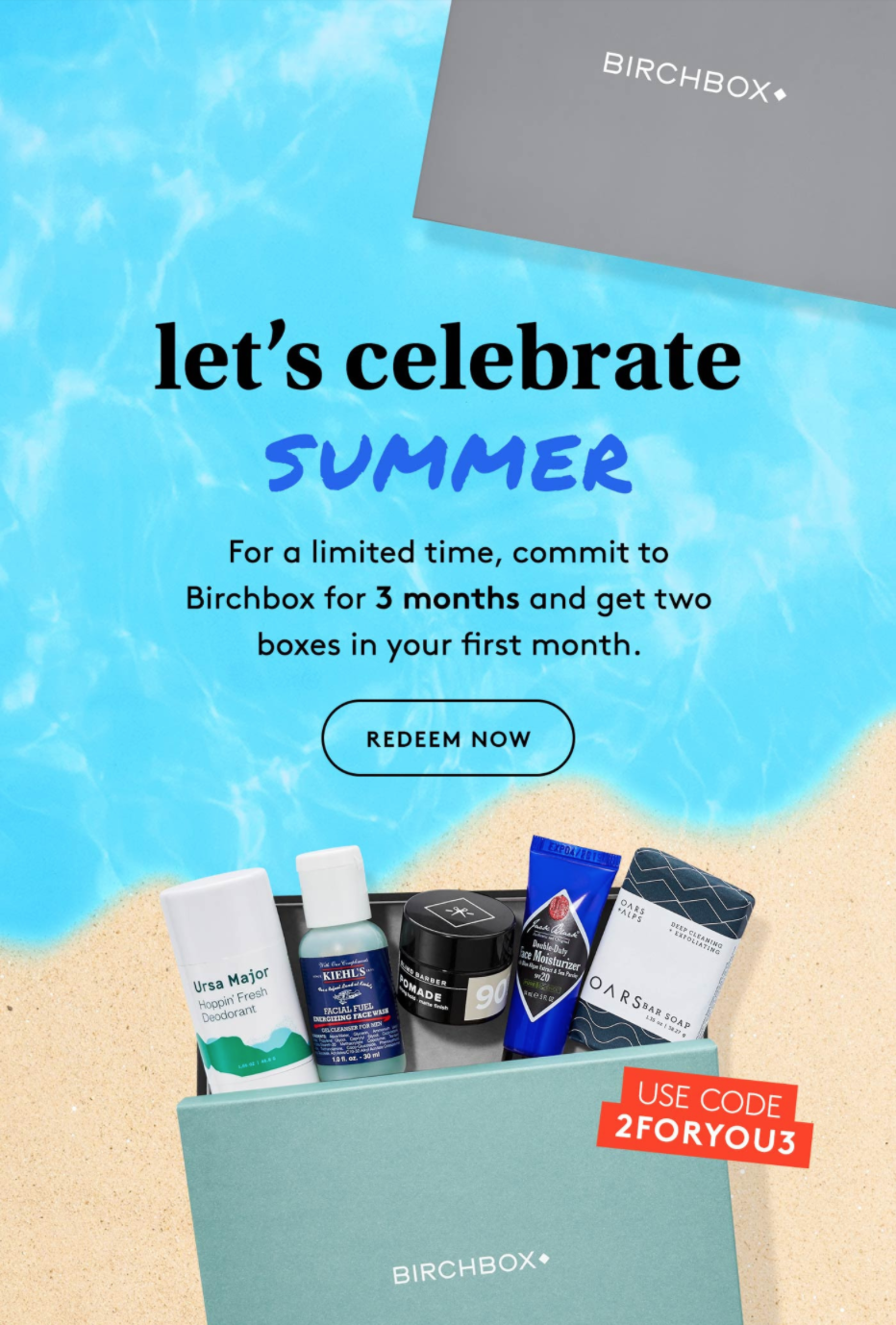 Birchbox Grooming Coupon – FREE Extra Grooming Box With Subscription