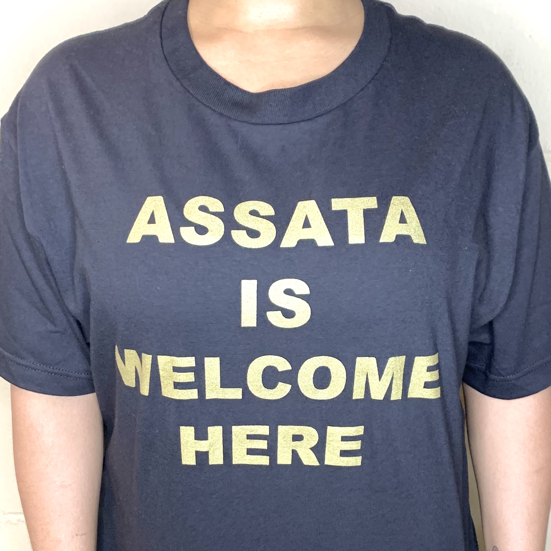 Assata is Welcome Here T-Shirt Demo for The Homegirl Box June 2020