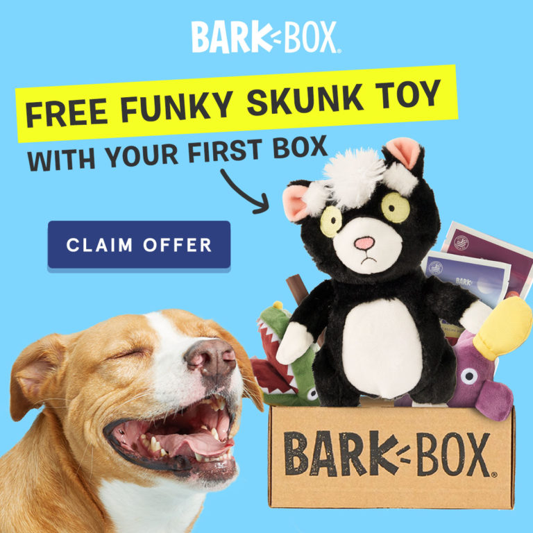 BarkBox Coupon Free Toy With Your First Box! MSA