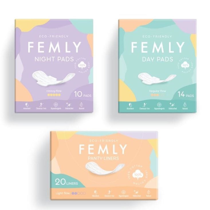 Femly panty liners.