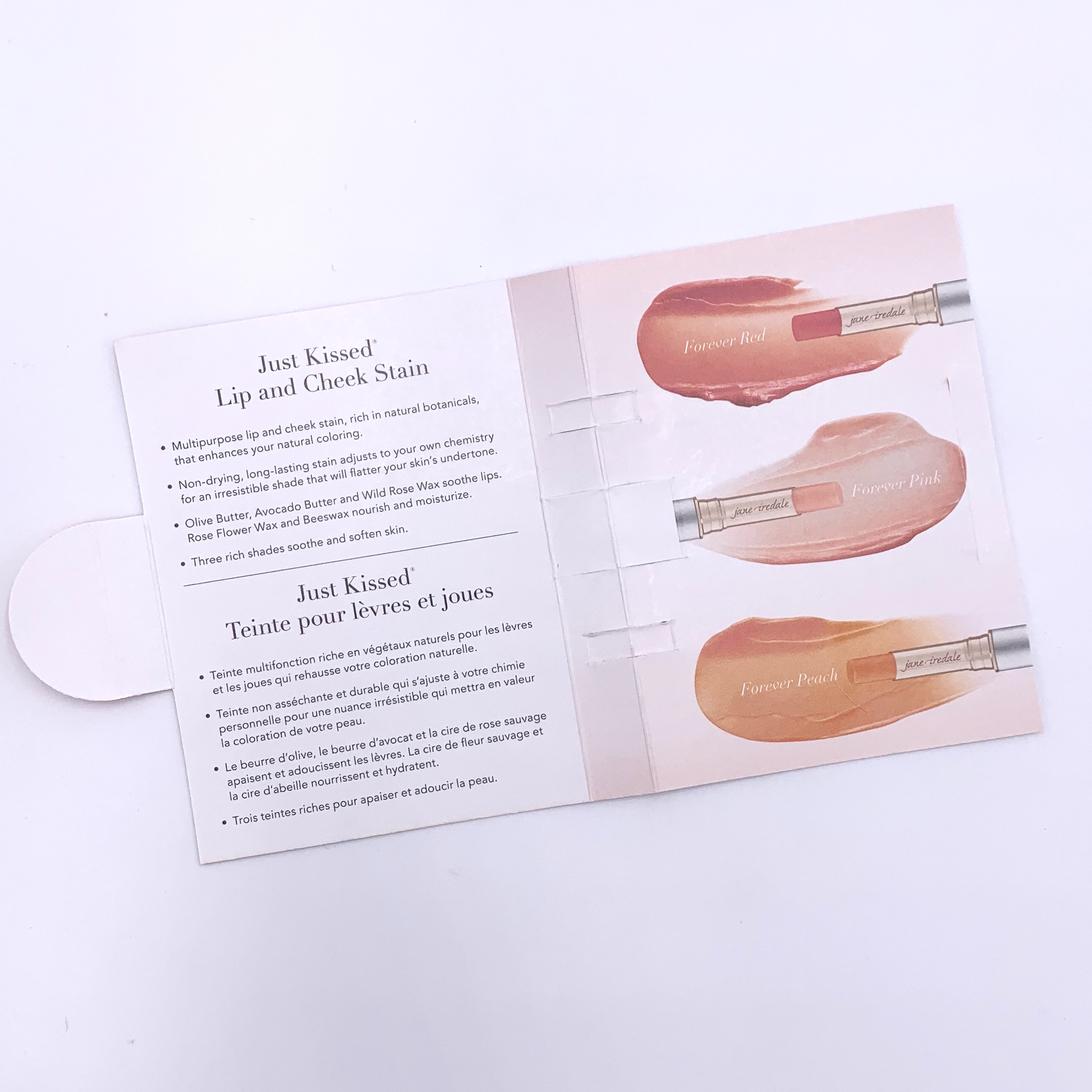 Jane Iredale Just Kissed Lip & Cheek Stain - Forever Pink Card Inside for Birchbox August 2020