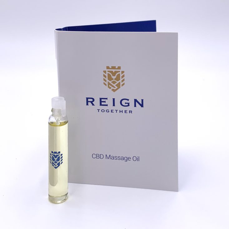 Reign Together CBD Massage Oil for Birchbox August 2020