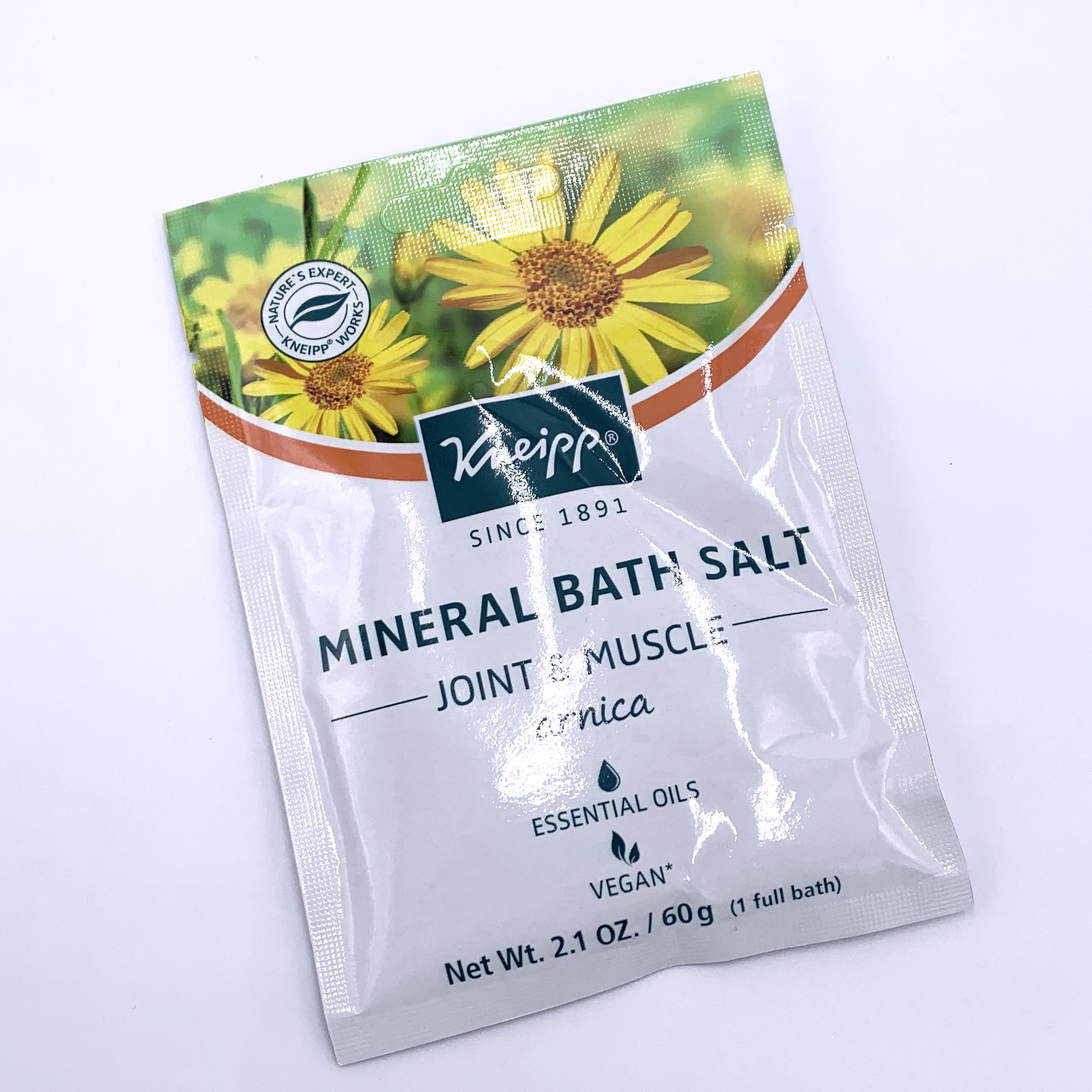 Kneipp Mineral Bath Salt Joint & Muscle Front for Cocotique August 2020