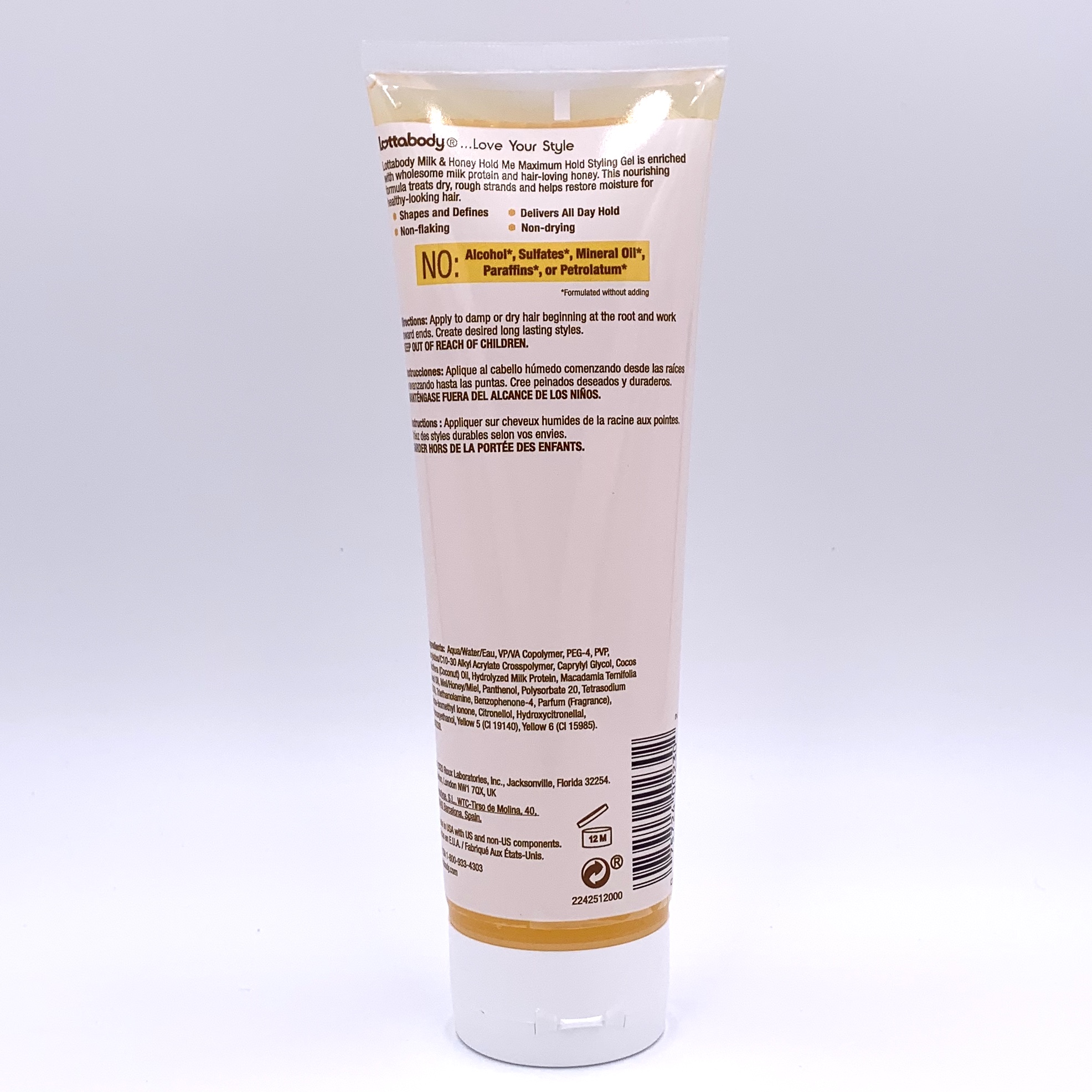 LottaBody Hold Me Maximum Hold Styling Gel Back for Cocotique August 2020