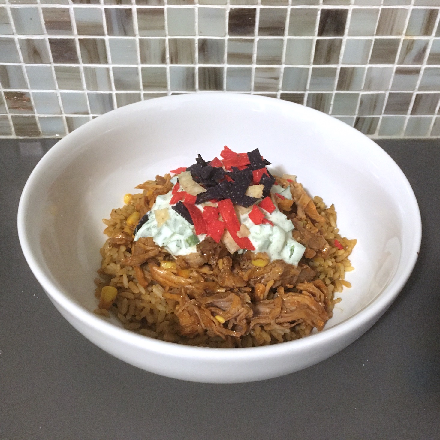 pork bowl plated