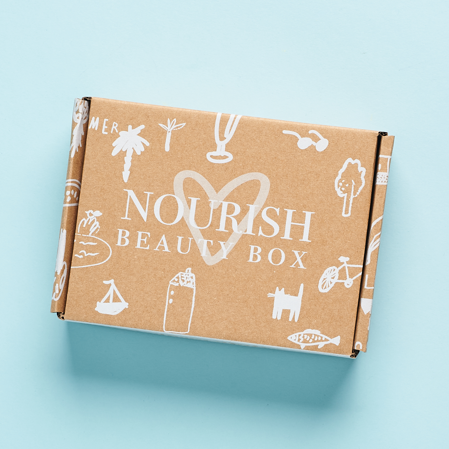 Box for Nourish Beauty Box August 2020