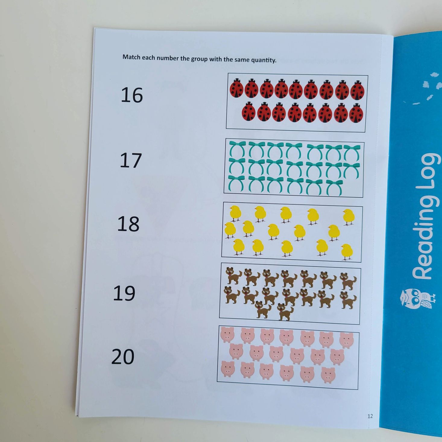 Preschool Box July 2020 counting activity