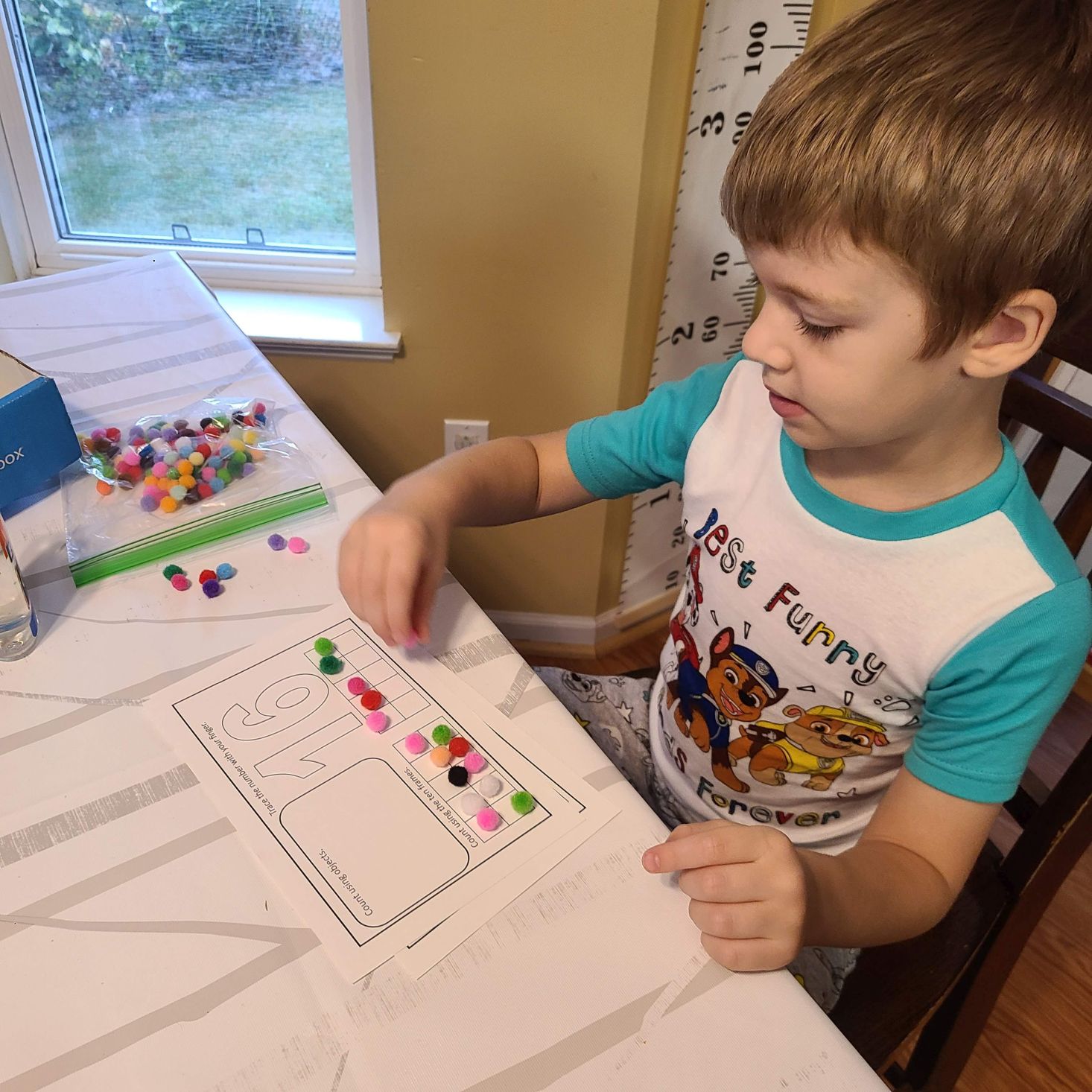 Preschool Box July 2020 counting with objects activity