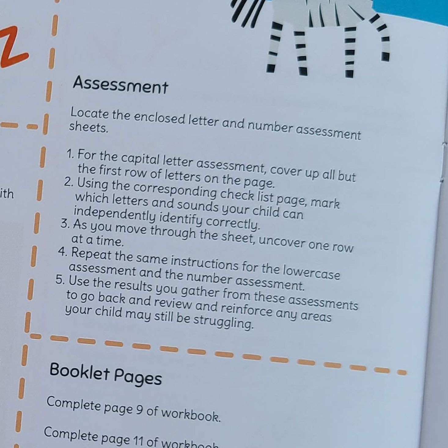 Preschool Box July 2020 end assessment instructions