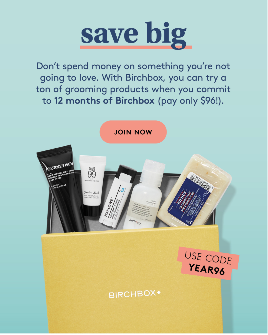 Birchbox Grooming Coupon – Get An Annual Subscription for $8 a Box!