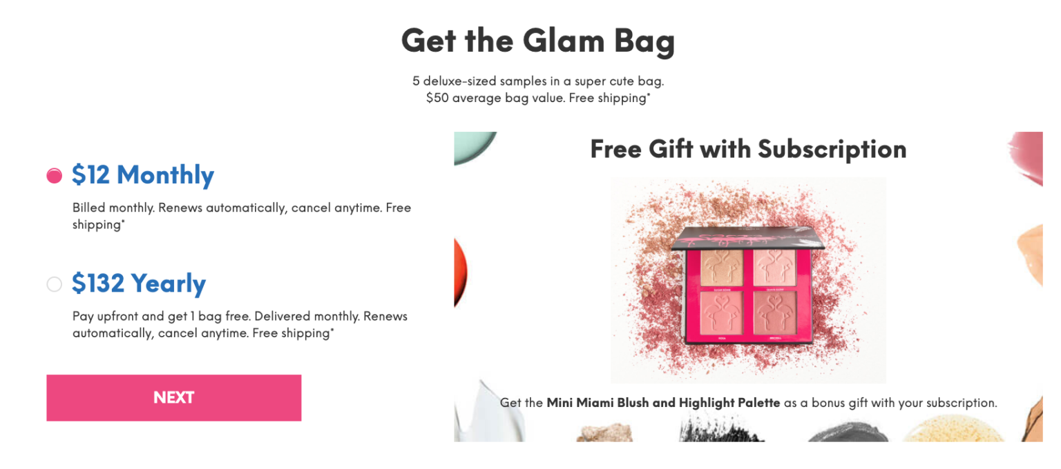 Ipsy Coupon Free Mini Miami Blush and Highlight Palette with