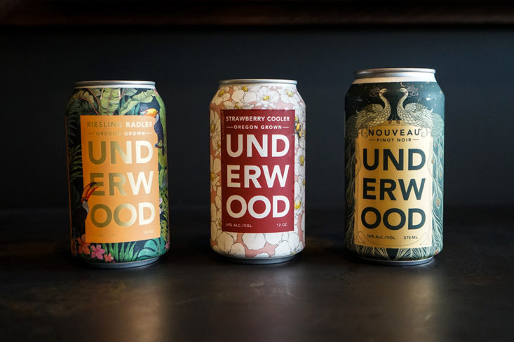 Underwood wine cans with special edition illustrations.