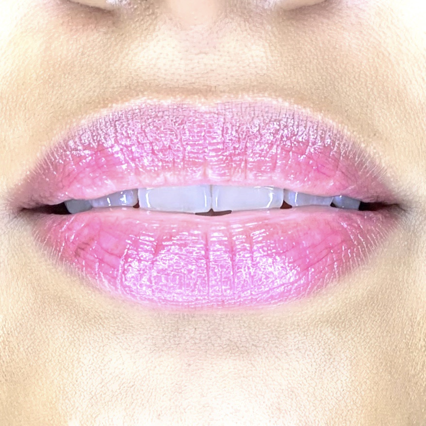 Arrow Color Enhancing Lip Balm Berry Swatch for Birchbox September 2020