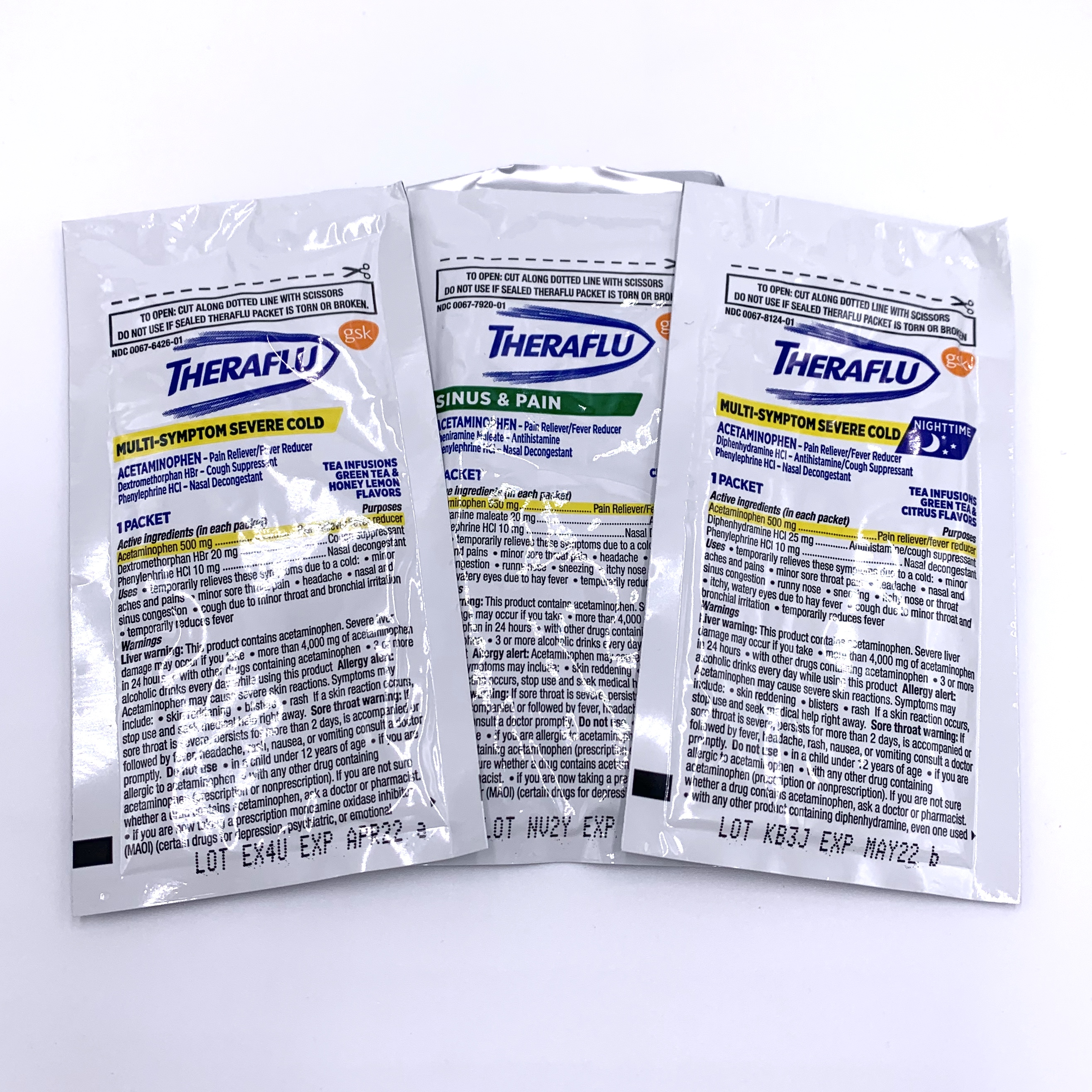 Theraflu Multi-Symptom Severe Cold Hot Liquid Powder Front for Cocotique September 2020