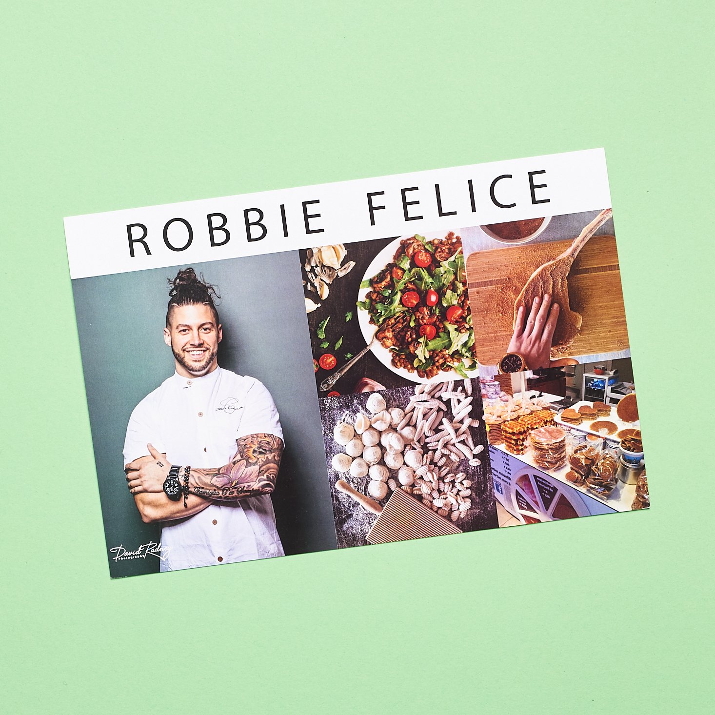 Infocard featuring a photo of Robbie Felice