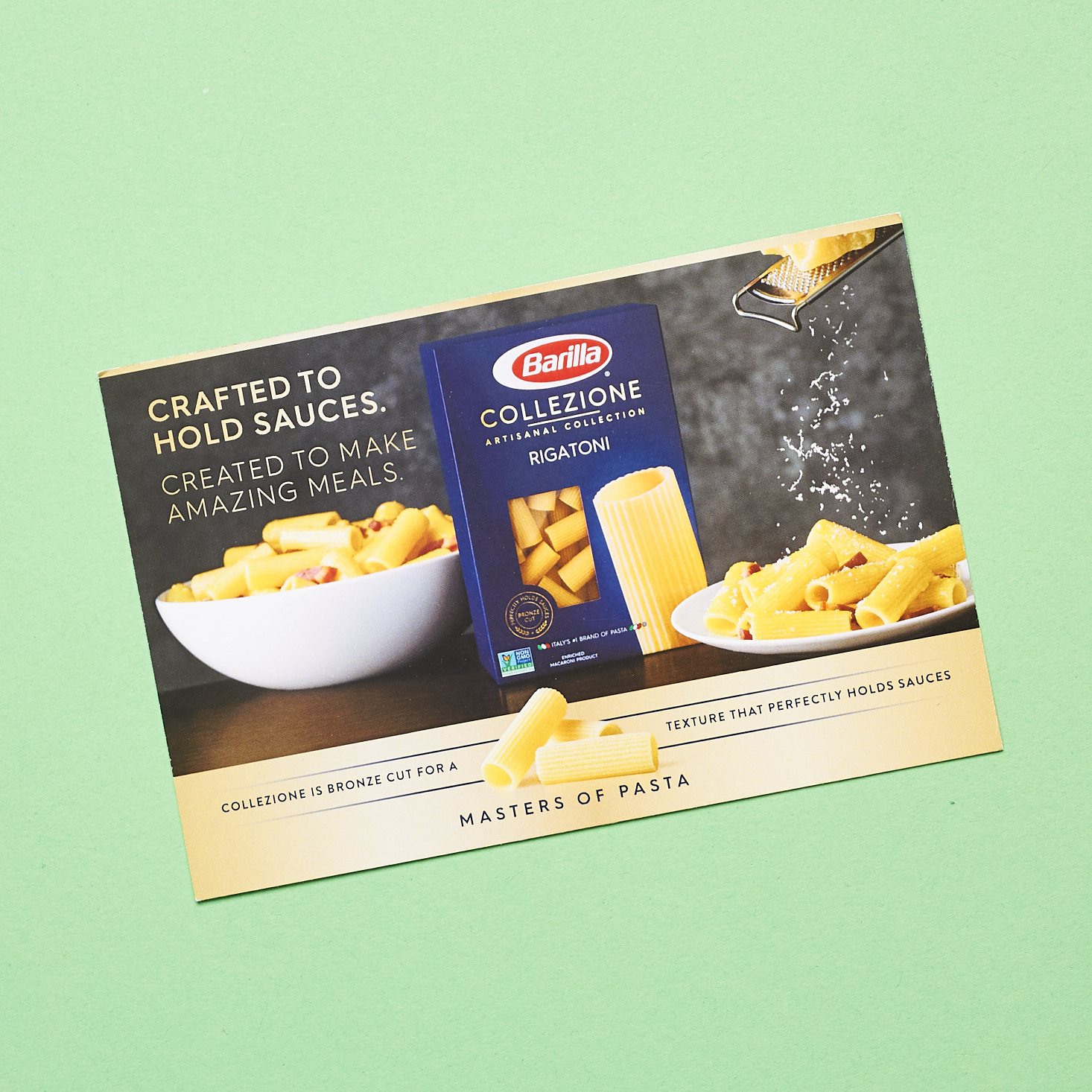 Barilla Rigatoni recipe card