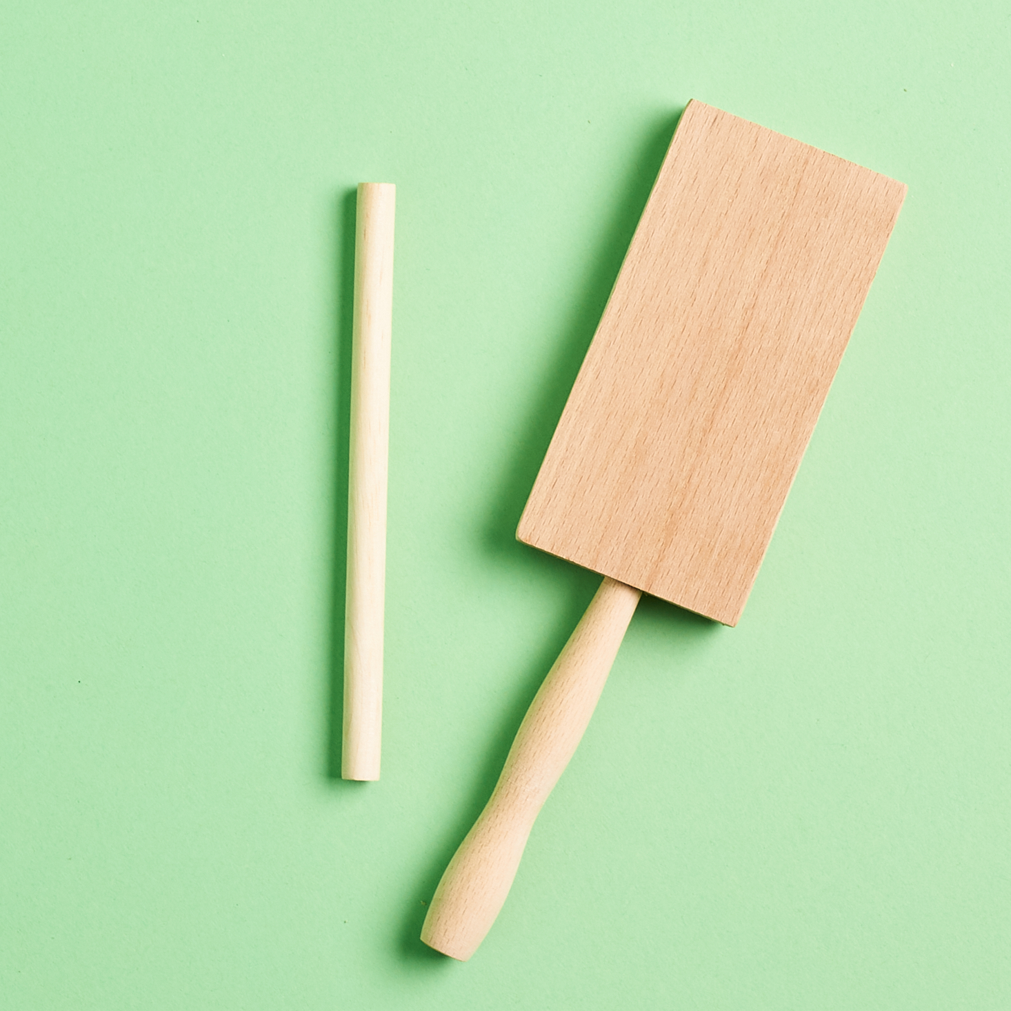 Wood pasta shaper set flat