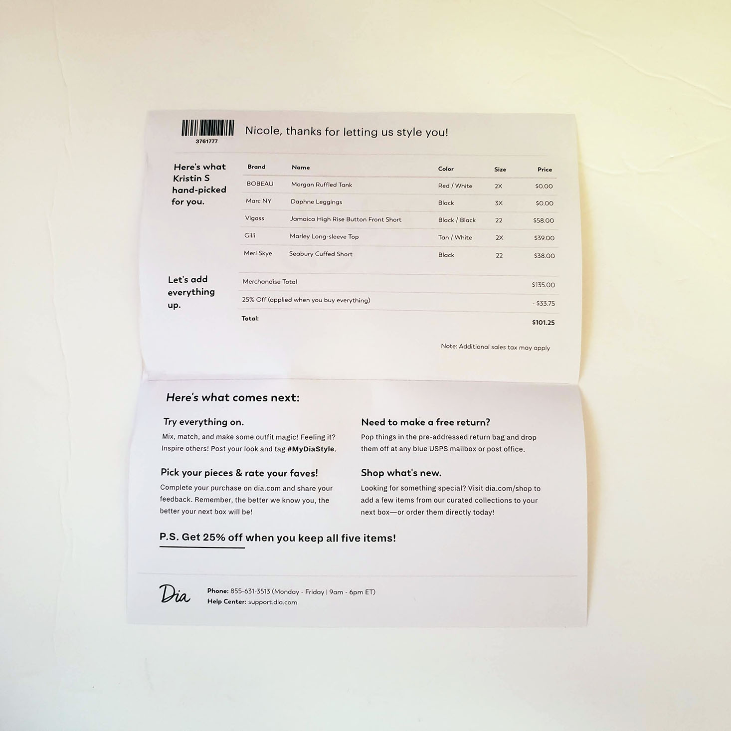 Dia & Co Clothing Box Review + Coupon August 2020 MSA