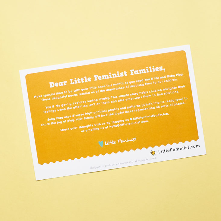 Little Feminist 0-3 September 2020 theme card