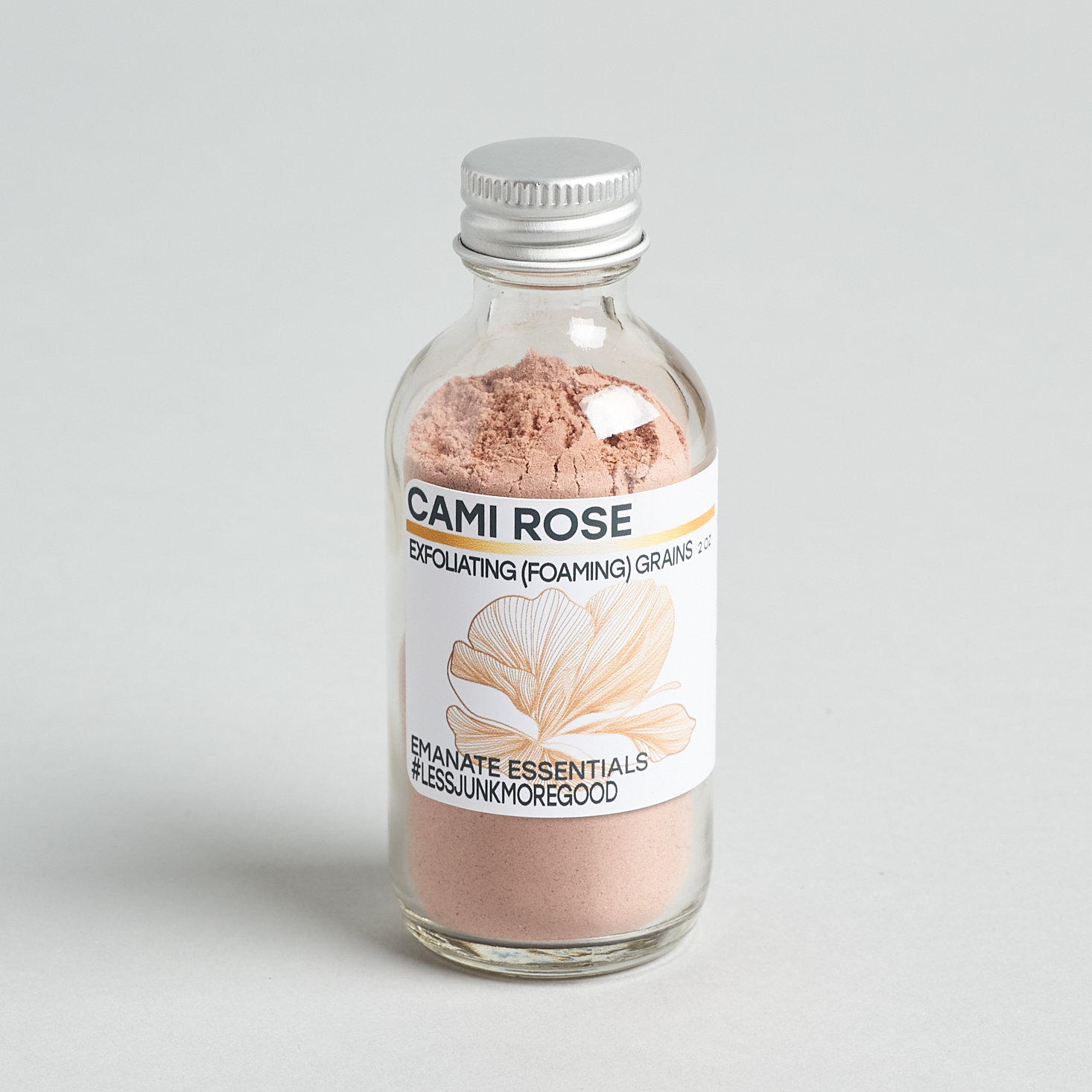 Emanate Essentials Cami Rose Exfoliating Grains for Nourish Beauty Box September 2020