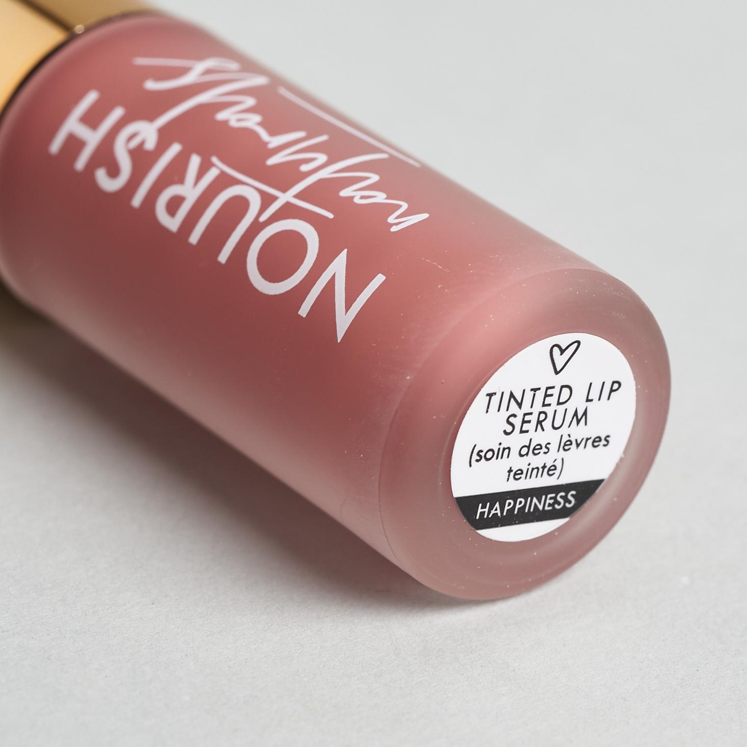 Nourish Naturals Tinted Lip Serum in Happiness Close-Up for Nourish Beauty Box September 2020